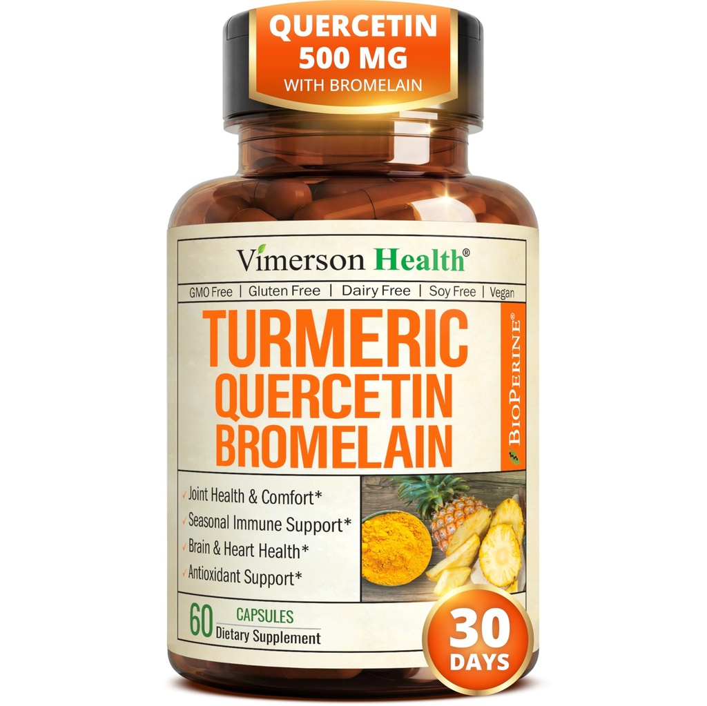 Quercetin s hypromelínom Turmeric Curcumin Supplement 