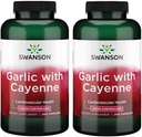Swanson cesnak s Cayenne 200 Kapsule (2 balenia)