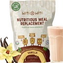 WitiWiti Vegan Nahradenie jedla, Vanilla - Plant Based Protein Powder 23g - Superfood, Greens, Prebiotiká, Vitamíny a minerály - bez mlieka a mliečnych výrobkov - všetko v jednom Shake pre ženy a mužov, 15 Svgs