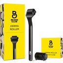 Beard Club Premium Derma Valček pre tvár, telo a Scalp - Mikroneedleling Valček pre mužov a ženy s 540 titánové mikroneedle - pre vlasy a medvedík - Vážená kovová rukoväť - Magnetický úložný obal