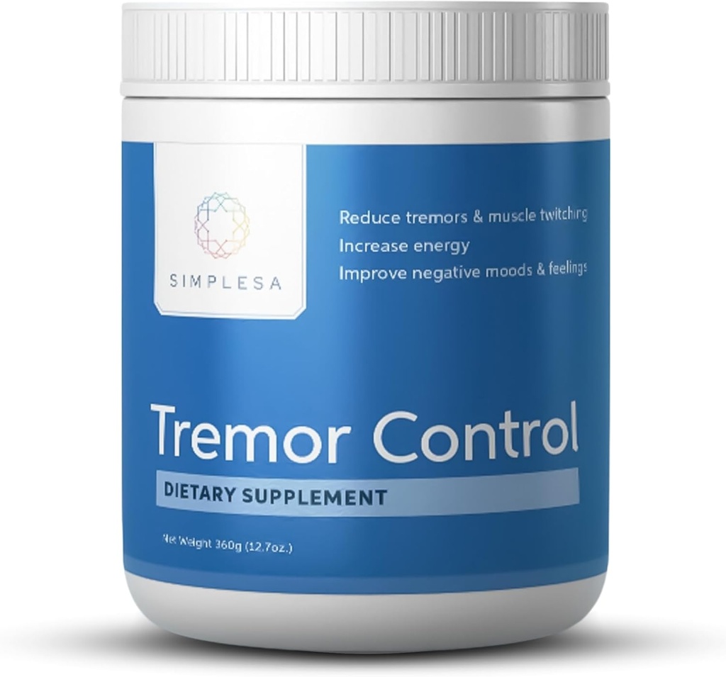 Simplesa Tremor Control, L-arginín Alpha-Ketoglutarát doplnok, zahŕňa GABA, Ubichinol, a Niacin, 360g AAKG prášok doplnok, podporuje Tremor Control, a zdravie svalov