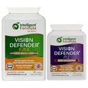 Vision Defender AMD a Vision Defender MZ Macula Health Bundle - AREDS2 Formula Posilnený Optimum High Strength Meso-Zeaxantin Vegan Health Supplement (90 dní)