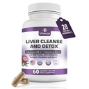 Pečeň čistí Detox a opravy Mastná pečeň Doplnky 28-v-1 Advanced bylinné pečeň zdravotné doplnok Formula - Mlieko Thitle Silymarin, Artičoky extrakt, púpava a jablkový Cider Ocogar - 60 pilulky