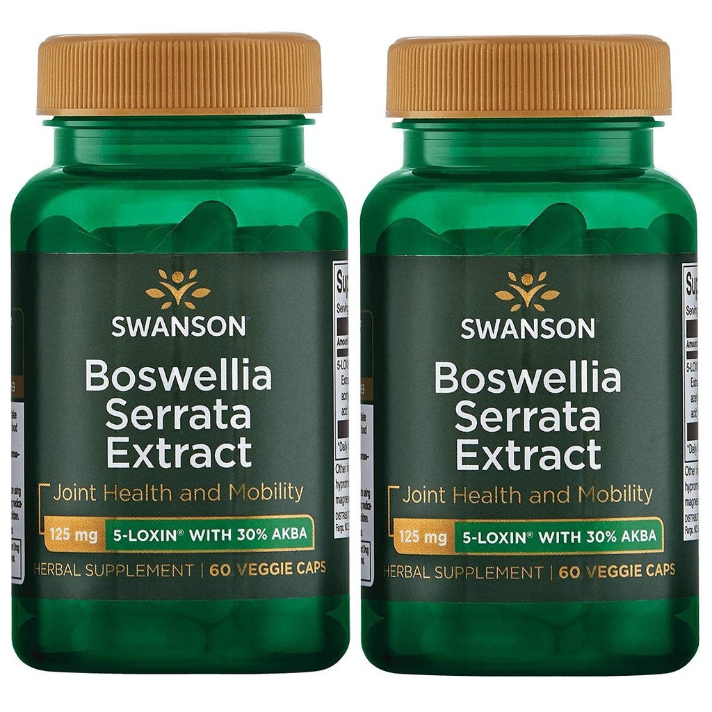 Swanson Boswellia Serrata Extract 125 mg 60 Veg Caps (2 balenia)