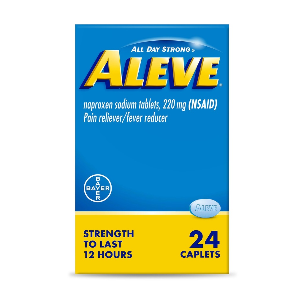 Úľava od bolestí Naproxen sodný Caplets − 24 Počet