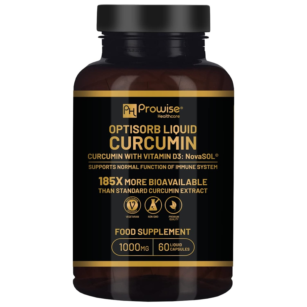 Optisorb Tekutý kurkumín s vitamínom D - 60 Liqcaps 