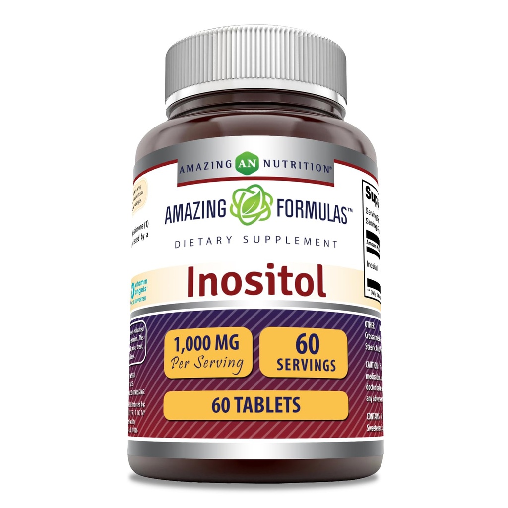 Amazing Formules Inositol 1000mg Supplement 