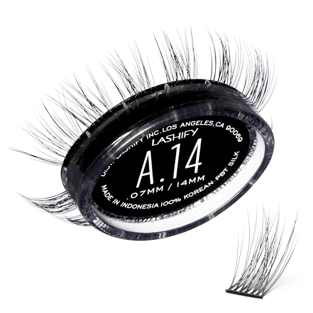 Lashife zosilňovať 14mm Gossamer DIY predĺženie rias znovu naplniť, čierna, ľahko falošné riasy pre prirodzený vzhľad