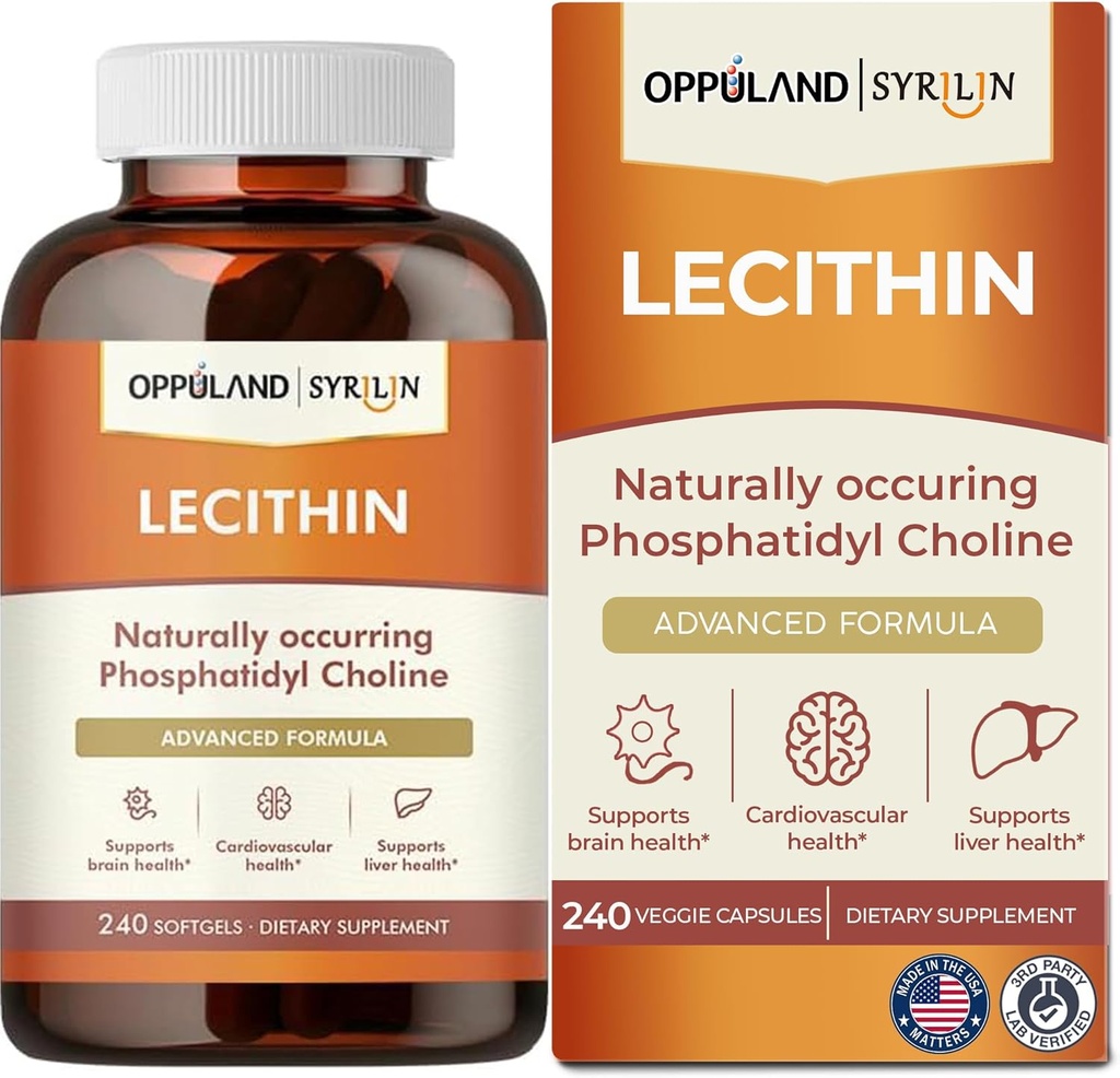 Lecitin-240 Softgels-Podpory Zdravie mozgu