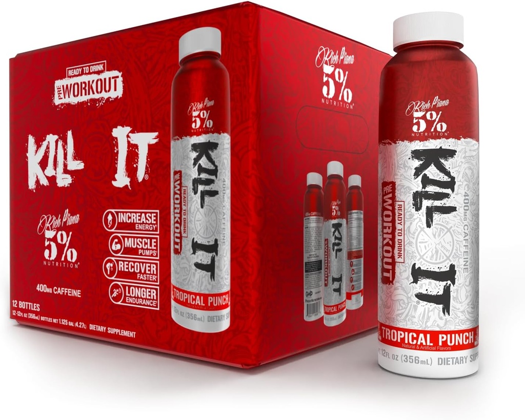 5% Nutrition Kill It Ready-to-Drink High Stim Pre Cvičenie 