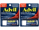 2 Balenie vreckového balenia Advil bolesť Reliever / horúčka Redukcia Ibuprofen 200 mg - 10 obalené tablety PER balenie (20 tabliet celkom)