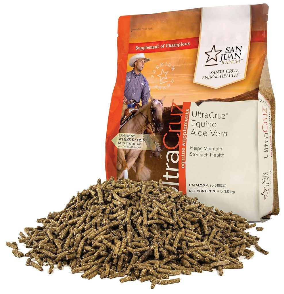 UltraCruz - sc-516522 Equine Aloe Vera Supplement for Horses, 4 lb, Pellet (64 dní dodávky)