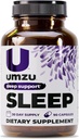 UMZU Magnézium Sleep Suplements with GABA and L-Theanine, Complete Body Relaxation and Mood Support, Non-Melatonin Formula - 180 Kapsule
