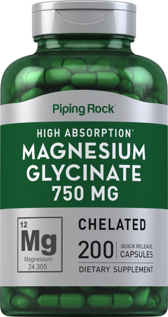 Piping Rock Magnézium Glycinate Kapsule 750mg 