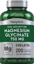 Piping Rock Magnézium Glycinate Kapsule 750mg 