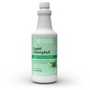 Slnko Slnko Tekutý Chlorofyl - Podpora imunity, Detoxikácia a čistenie, Chlorofyl Tekuté kvapky s olejom Spearmint, Prírodná energia Boost, Interný dezodorant - 16 Fl Oz