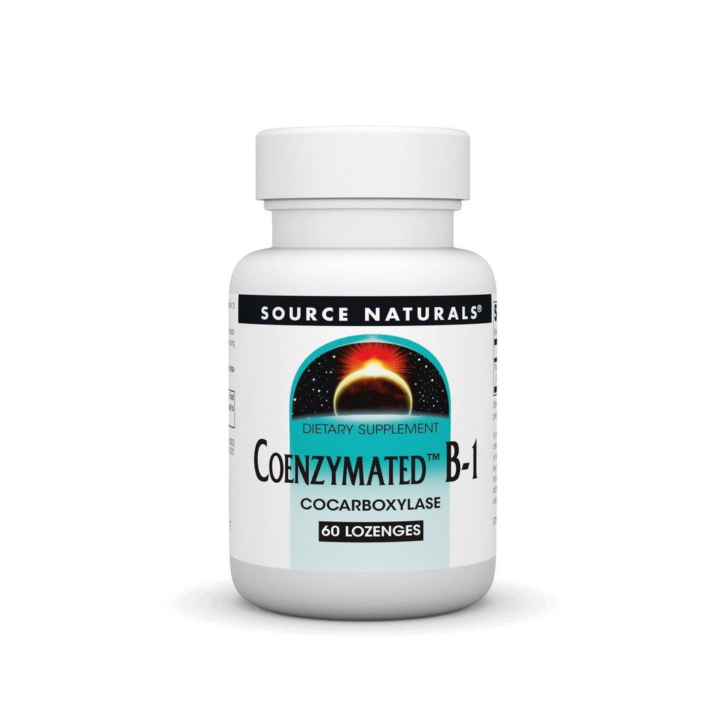 Zdroj Naturals Coenzymated B-1 25mg Fast Acting Thiamin Cokarboxyláza Quick-Disolve - 60 Lozenges