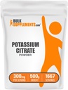 BulkSupplementments.com Dusičnan draselný prášok - pre hydratáciu podporu, Minerálne doplnky, Draslík 99mg - bezlepok, 300mg na obsluhu, 500g (1,1 lbs) (Pack of 1)