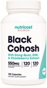 Nutricost Black Cohosh od Ženy 660mg, 120 Kapsule - s Don Quai, DIM, a Chaste Berry, Veggie Caps, Non-GMO, Gluten Free