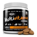 Najjemnejšie pre domáce zvieratá Multivitamínový pes doplnok 10 v 1 s Omega rybí olej a glukozamín pre lepšie spoločné a kožné podpory, Gut, Trávenie a imunitné každý deň zdravie (120 žuvacie prípravky)