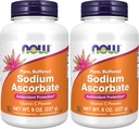 NOW Supplements, Sodium Ascorbate Powder, Buffered, Antioxidant Protection*, 8-Ounce (Pack of 2)
