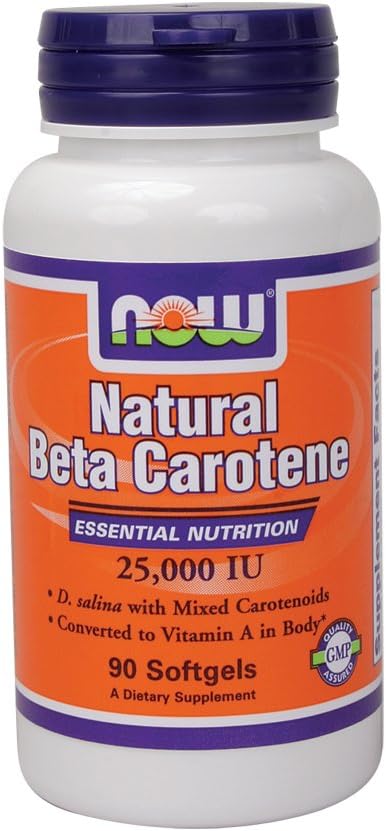 Teraz potraviny Beta karotén (prírodný) - 90 Softgels 6 balenie