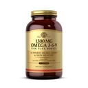 Solgar 1300 mg Omega 3-6-9, 120 Softgels - Rybí olej doplnok - Podpora pre zdravie kĺbov a kože - Obsahuje ľanové semeno a borage - obsahuje EPA & DHA Omega 3 mastné kyseliny - 40 porcií