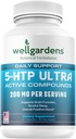 100% Pure 200 MG 5- HTP Ultra pre zdravý spánok a zmysel pre pohodu - Podporná nálada, stres, spánok - 5HTP Doplnok s vápnikom - 60 5HTP 200 mg kapsuly, 30 Servisných