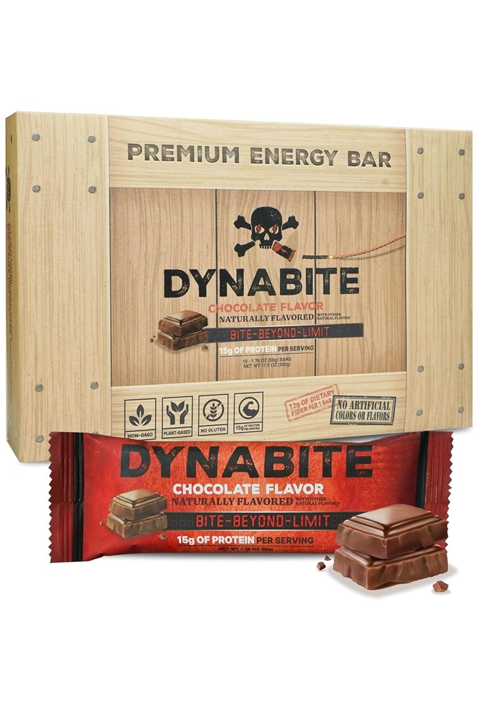 DYNABITE Premium Energy Bars (10 gróf, čokoláda) 