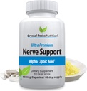Nervová podpora doplnok - Prírodné vitamíny s 650mg non-GMO ALA Alpha Lipoic Acid 