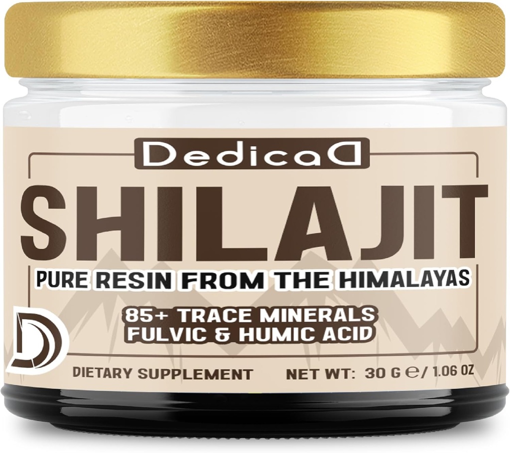 Shilajit Pure Himalayan Organic Resin 30grams - Shilajit príslušenstvo obsahuje prírodné Fulvic, kyselina Humová & 85 Ostatné - 60 Slúži pre telesnú rovnováhu, srdce, imunitné zdravie