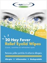 Očný lekár Hay úľava očných viečok utrie - 20x jednorázové očné utierky pre alergiu a Hayfever - zápal, vodnaté svrbenie očí, bolesti hlavy a migrény - chladiaca úľava