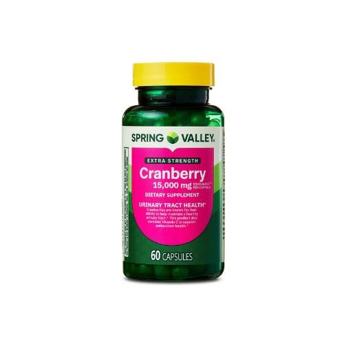 Generic Spring Valley Ultra Triple Strength Cranberry Dietary Supplement, 15,000 mg, 60 Gróf+ Sticker DRI Store.