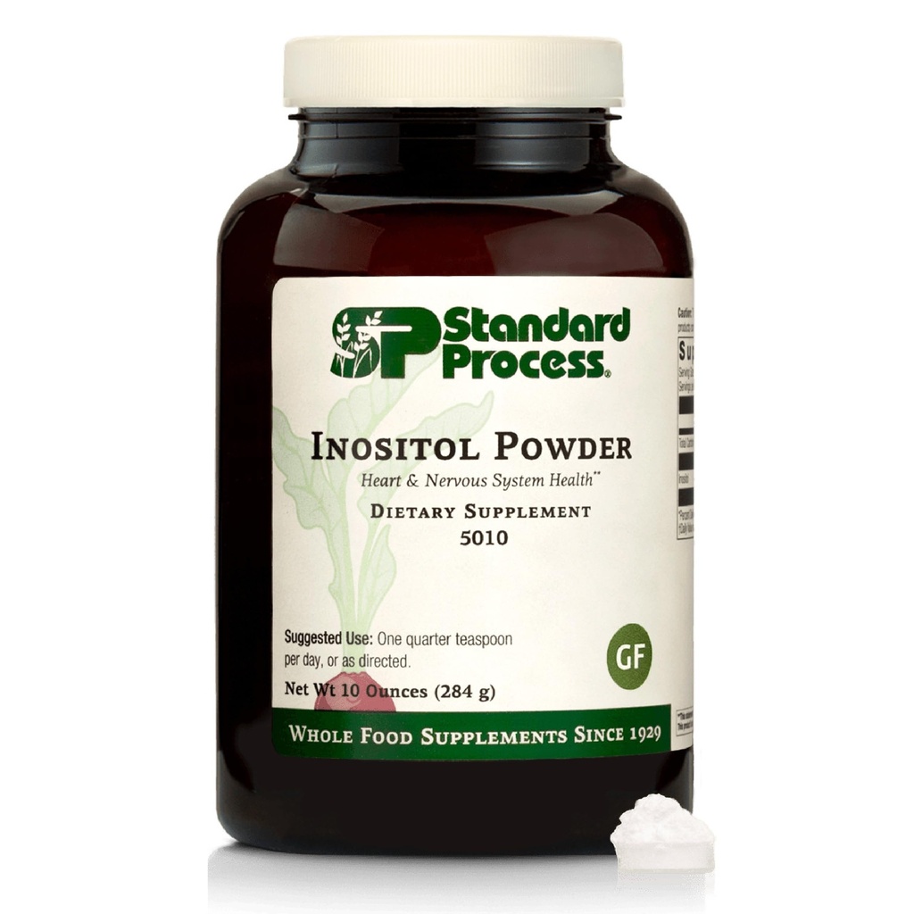 Štandardný proces Inozitol prášok - Denné Heart Supplement pre Kardiovaskulárny a nervový systém Podpora - bezlepkové, Non-Dairy & Non-Soy - 10 Ounces (405 Servings)