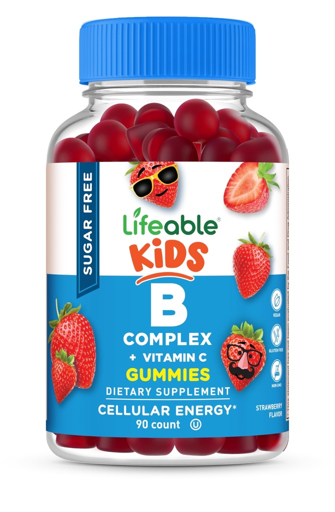 Životaschopný komplex vitamín B bez obsahu vitamínu B pre deti, B-komplex s vitamínom C, veľký ochutnávkový komplex VIT B vitamíny, 