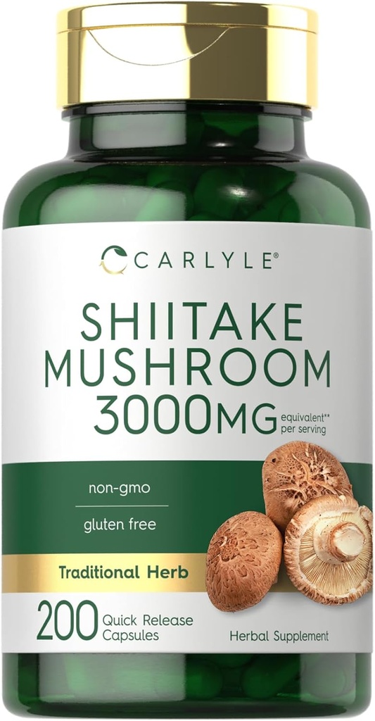 Carlyle Shiitake Mushroom Extract 3000mg 200 Kapsule 