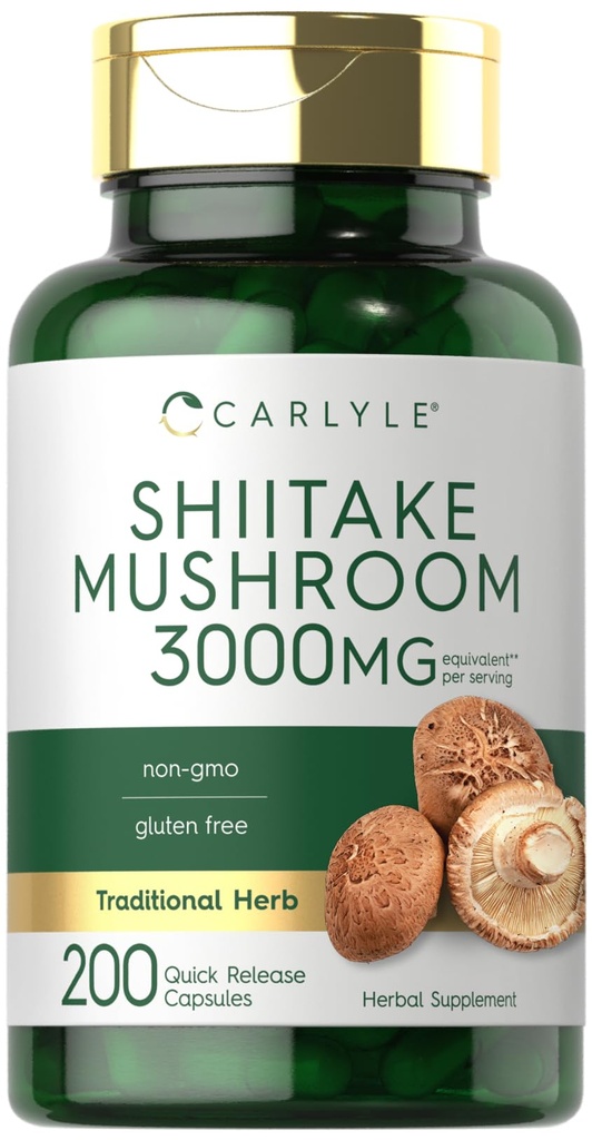 Carlyle Shiitake Mushroom Extract 3000mg 200 Kapsule 