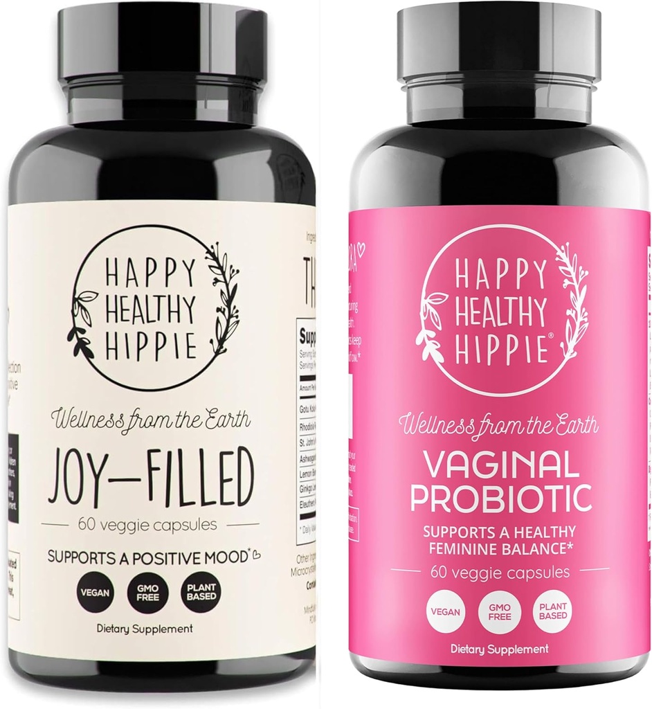Happy Healthy Hippie Vaginal Probiotics for Women & Joy-Filled Mood Support