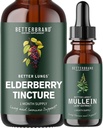 BetterLungs Mullein Leaf Extract a bazová tinktúra Bundle - Podpora zdravia pľúc