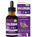 Valeriána Root Sleep Support kvapky, mučenka kvetu, harmančeka, levandule, Soursop listy, & Hibiscus Herb extrakt doplnok Tinktúra pre spánok zvukovo a hlboko. Skvelé pre Spánok. 2oz