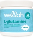 Wellah L-Glutamine prášok Nepríchuťou (50 Servíry) - 5g L-Glutamine na porciu, sladené s Stevia