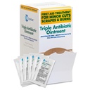 Globe (144 balenie) Triple Antibiotická masť 0.9g Single Paket, Prvá pomoc súprava pre menšie škrabance, rany, rezy a popáleniny, Zabraňuje infekcii aktívne zložky v porovnaní s vedúcim značky, Cestovné veľkosti
