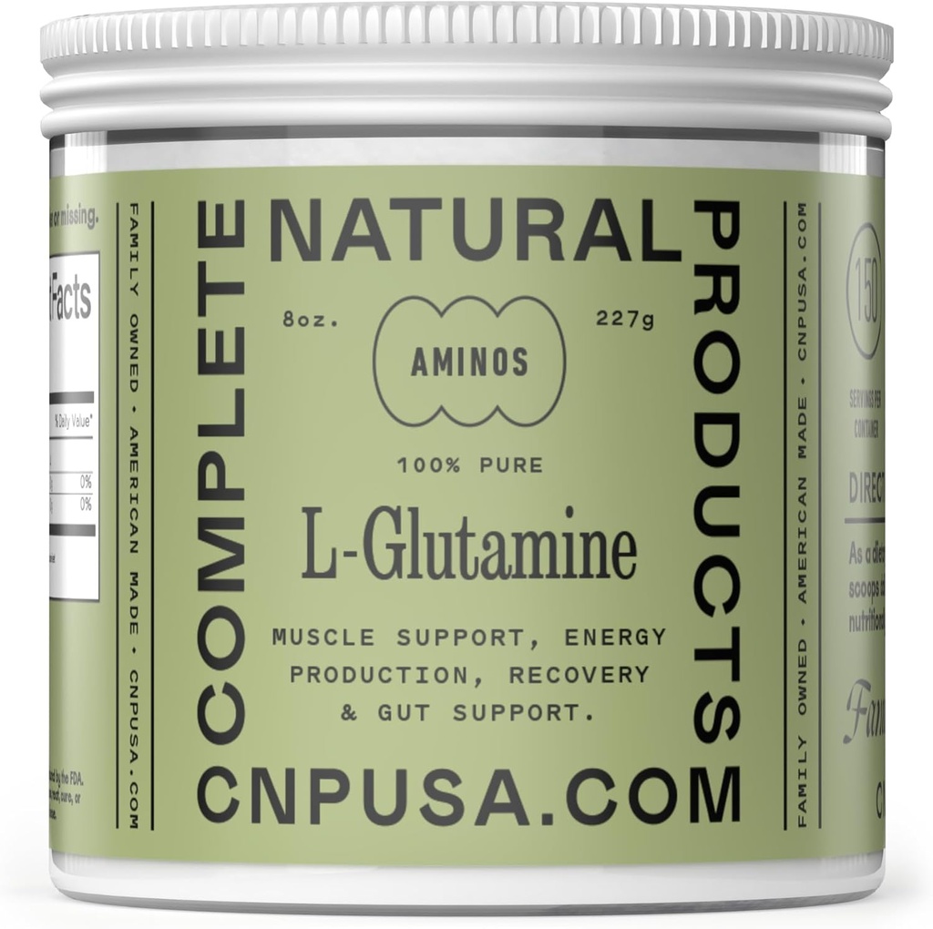 Pure L-Glutamine Powder Supplement - 8oz (227g) Natural Vegan hromadný L glutamín pre Keto, Gut Health, Probiotic, IBS Support