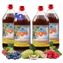 TAHITI trader (4-PK) Original High Potency Noni Juice - Pure Noni Fruit Juice with Blueberry & Raspberry - Organic Antioxidant Superfood Supporting Energy & Body Health - (32oz, 4 balenie)