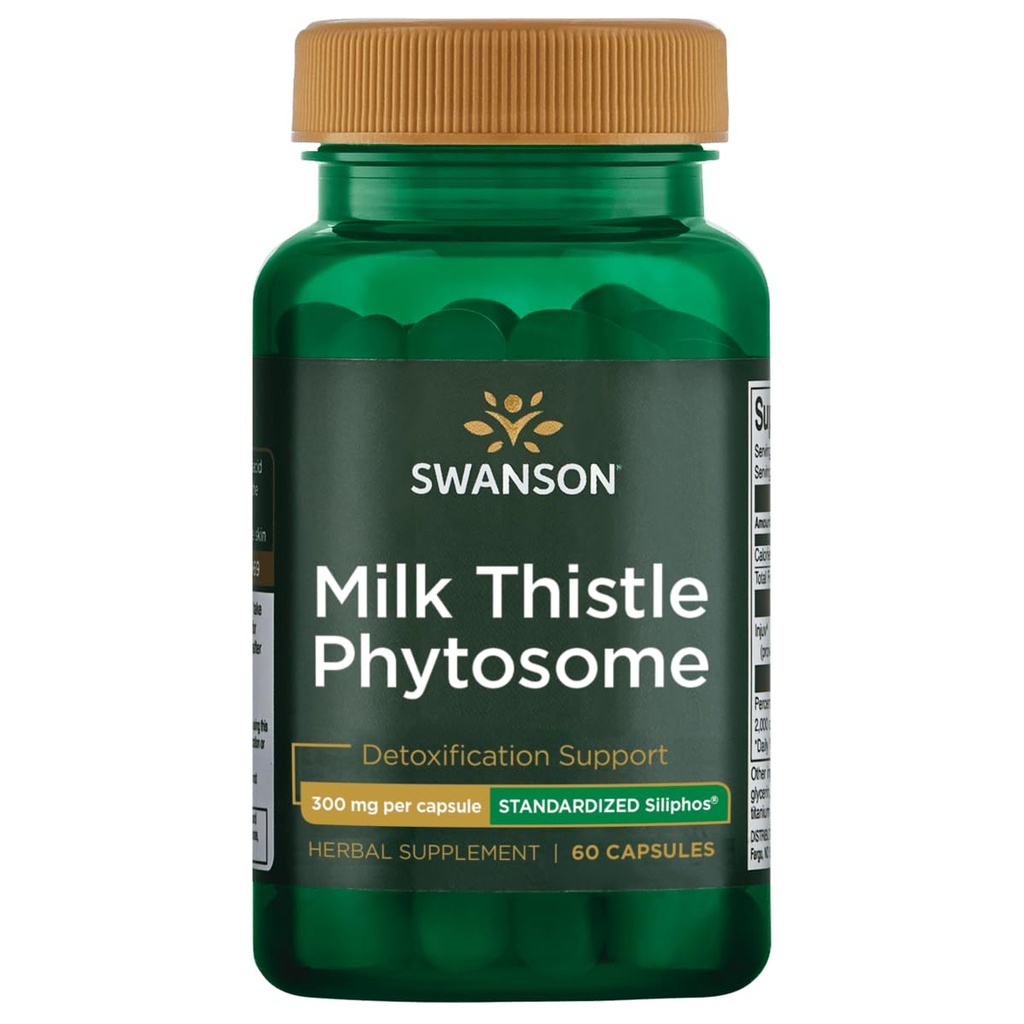 Swanson Siliphos Milk Thistle Phytosome 300 Milligrams 60 Kapsule