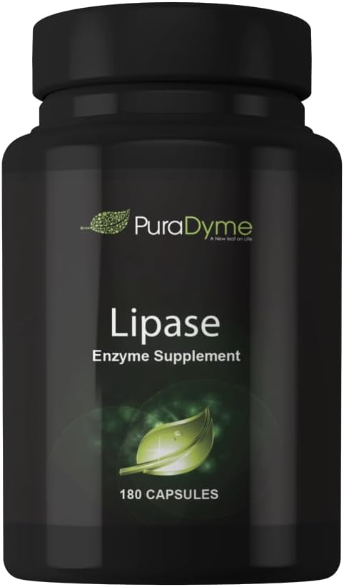 PuraDyme Lipáza Enzyme 180 kapsuly Tráviaci enzým (1)