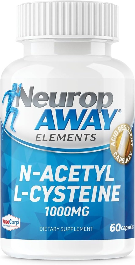 NeuropAWAY Elements N-acetyl L-cysteín 1000 mg 60ct s kapsulami (60 1000 mg kapsuly na fľašu)