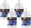 Silver Support - Herbal Immune Suplement, Nano-size Silver Solution, Immune Booster pre deti, Domáci miláčikovia a dospelí, Čistené striebro, oživte imunitný systém pre studenú a chrípku - 4 Gallons