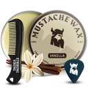 Striking Viking fúzy Wax & Comb Kit - 2 oz, Vanilla - Kompletné fúzy rukopis pre mužov - Strong-Hold Styling & Wax Strong Hold - Pocket-Size Precision & Styling Comb