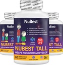 NuBest Tall Kids - Multivitamíny a minerály pre vek 2 až 9 - Bone Strength & Imunity Support - Pomáha deťom, Batoľatá zdravé - Živočíšne tvary - 180 Žuvacie Berry Tablety 3 mesiace Dodávka